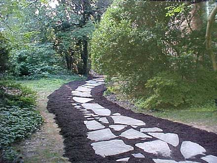 Flagstone Walkway Gallery: Green Acre Sod | Tulsa Sod Farm