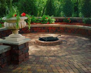 firepit with pavers