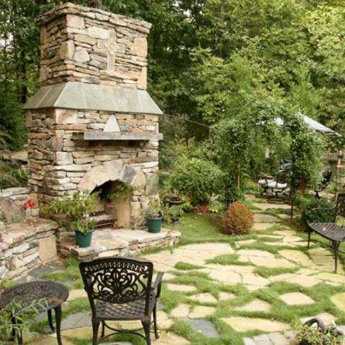 Natural Stone Fireplace Gallery: Green Acre Sod 